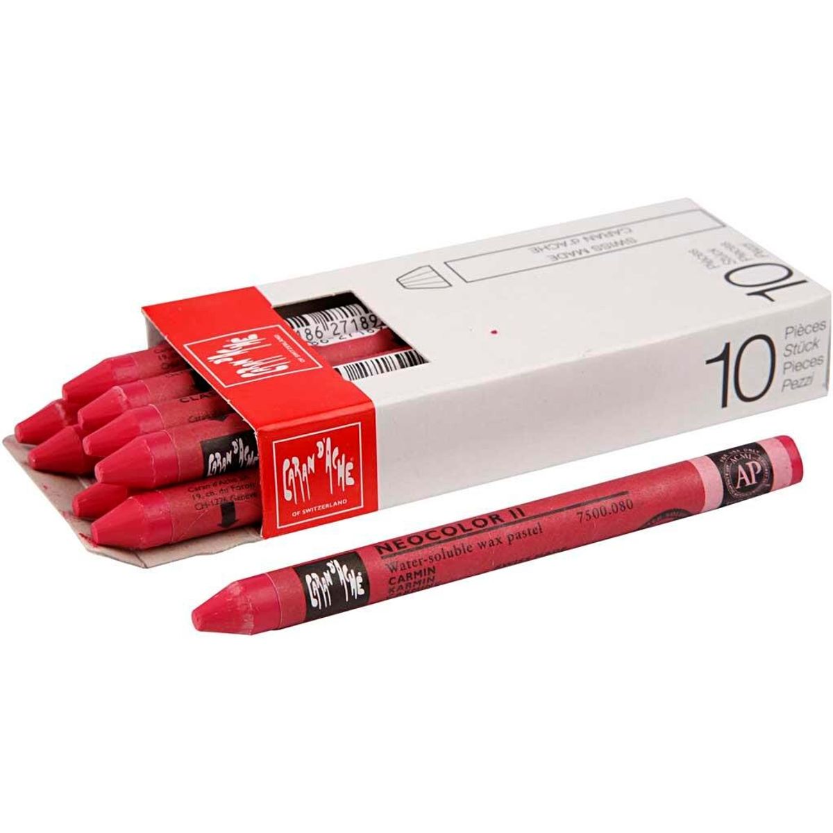 Caran d'Ache Neocolor 2 - Carmine 080, 10 stk.