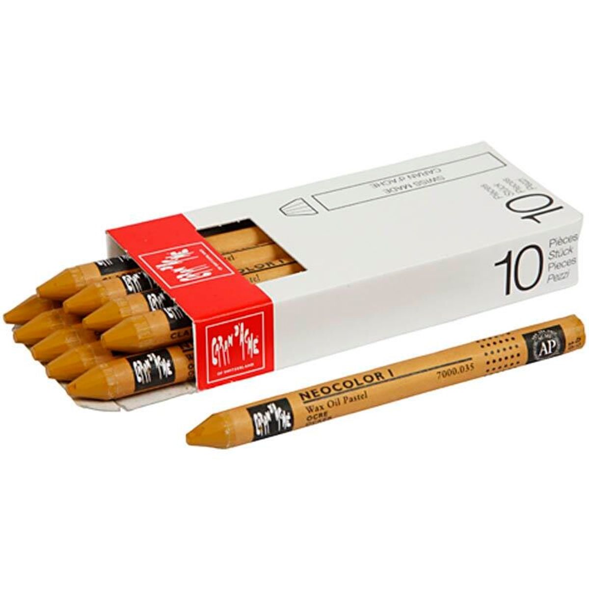 Caran d'Ache Neocolor 1 - Ochre 035, 10 stk.