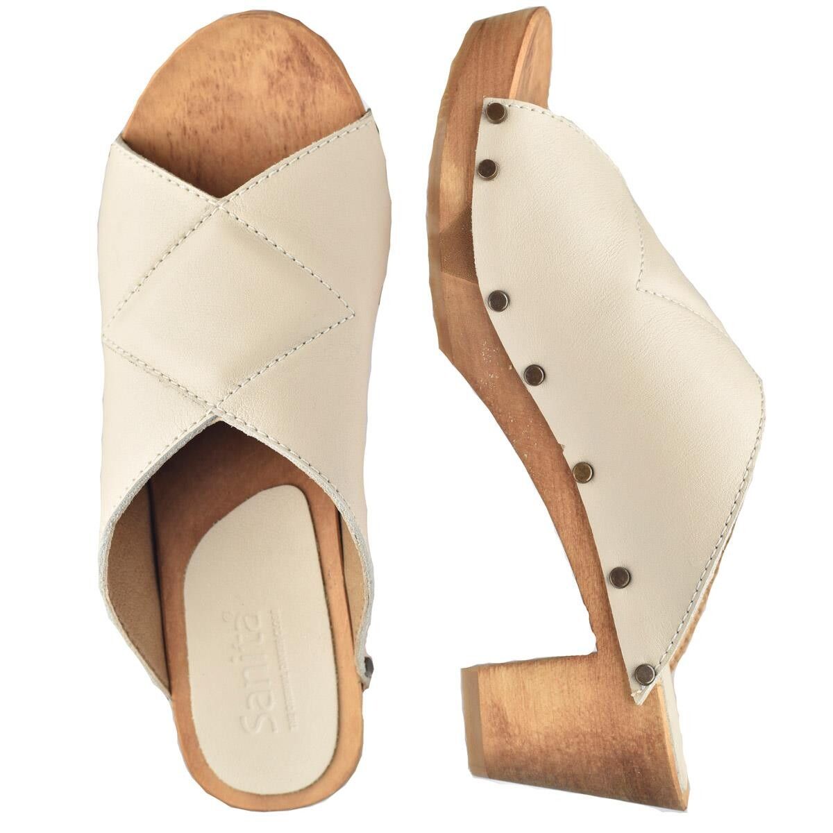 Sanita Kelo Flex Sandal Creme, Størrelse: 35, Dame