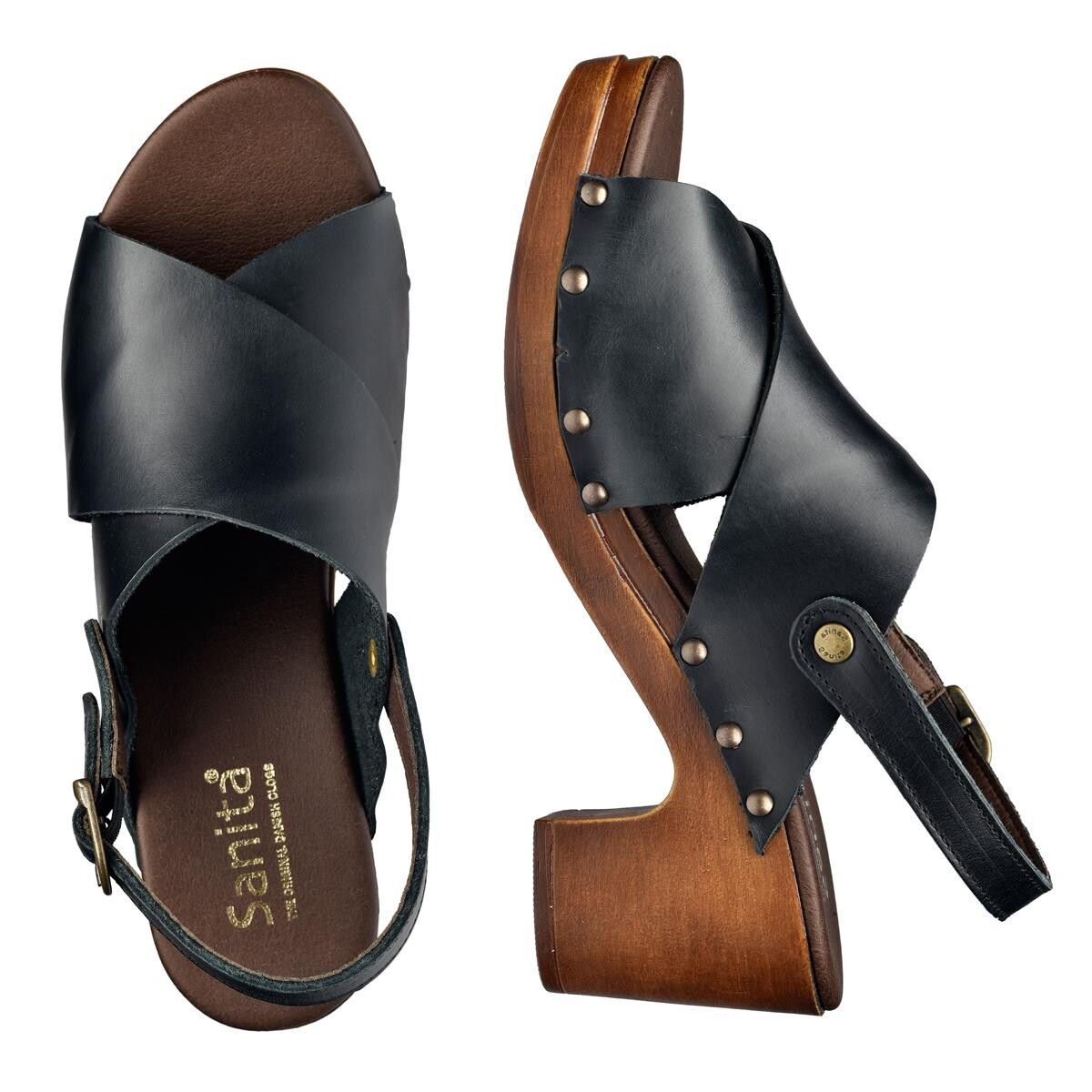 Sanita Non Wood Sia Sandal Sort, Størrelse: 38, Dame