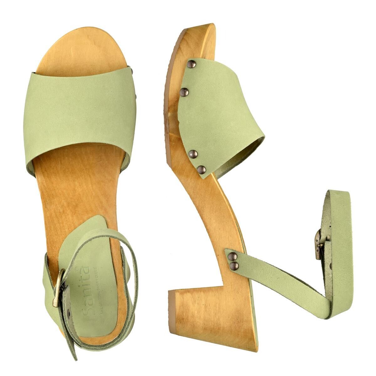 Sanita Yara Flex Sandal Grøn, Størrelse: 38, Dame