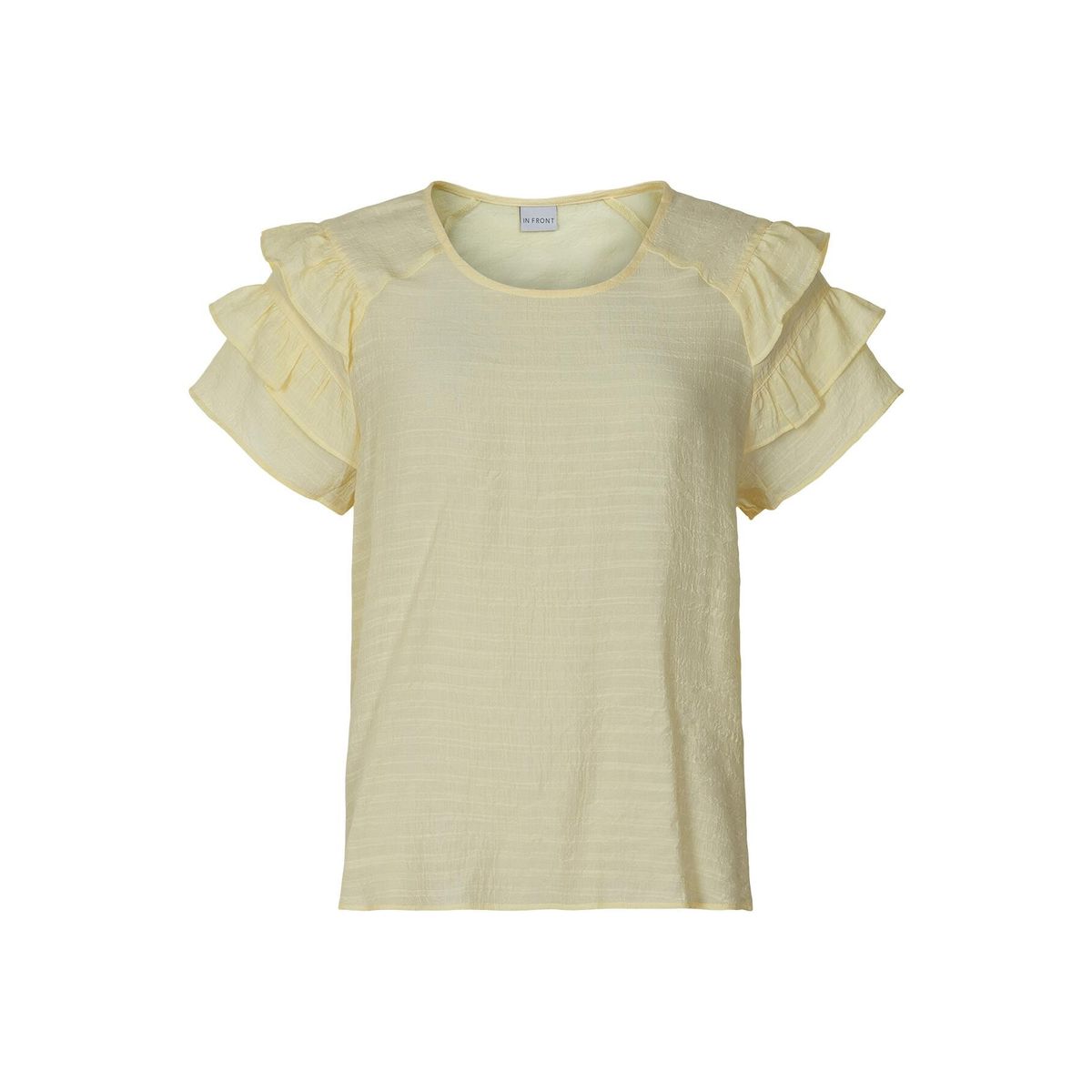 IN FRONT Freya Bluse, Farve: Light Yellow, Størrelse: XL, Dame