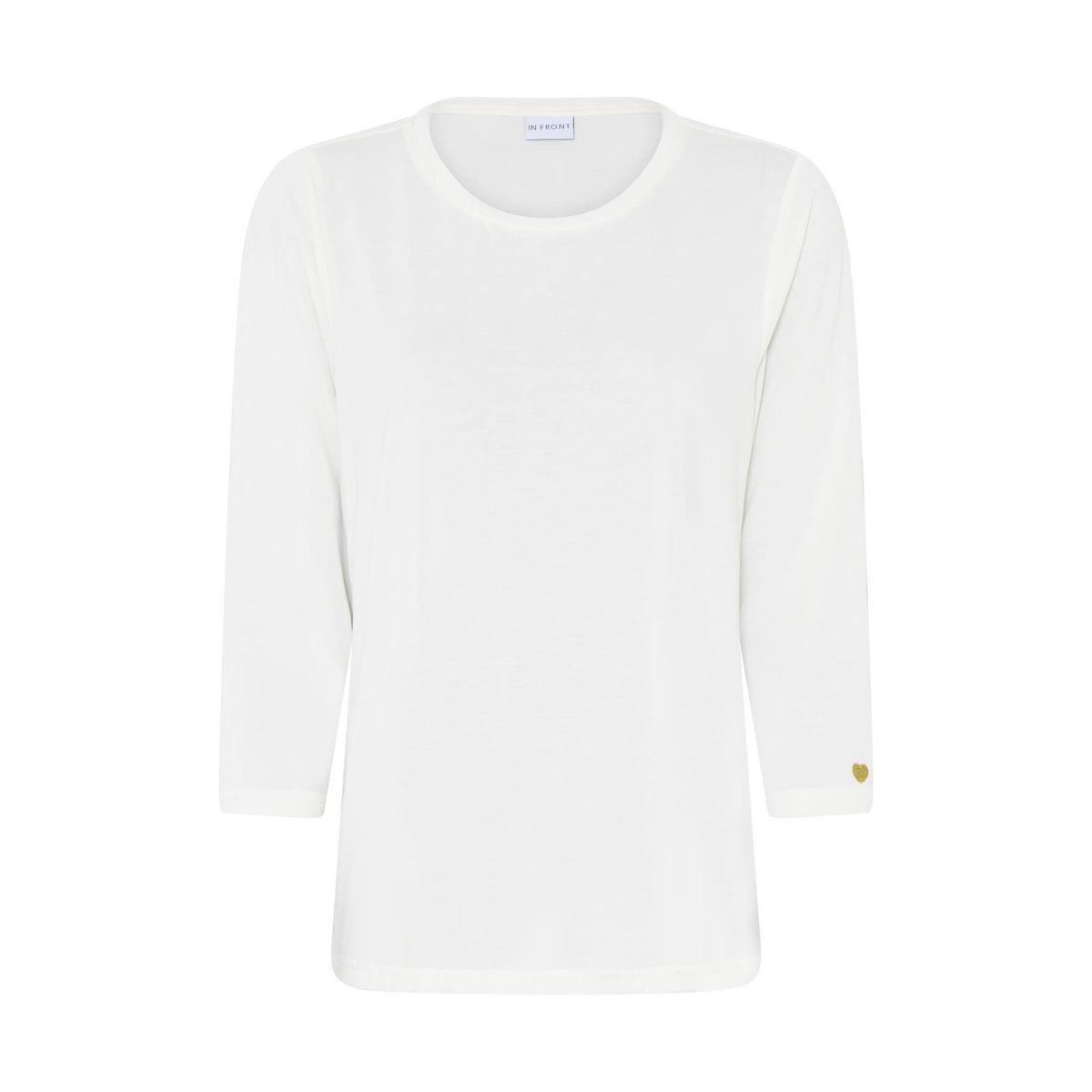 IN FRONT Nina T-shirt, Farve: White, Størrelse: XL, Dame