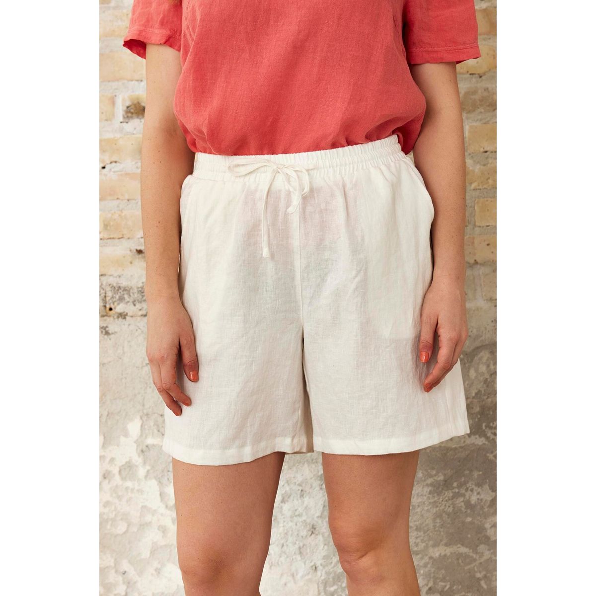 IN FRONT Linea Shorts, Farve: Off White, Størrelse: XXL, Dame