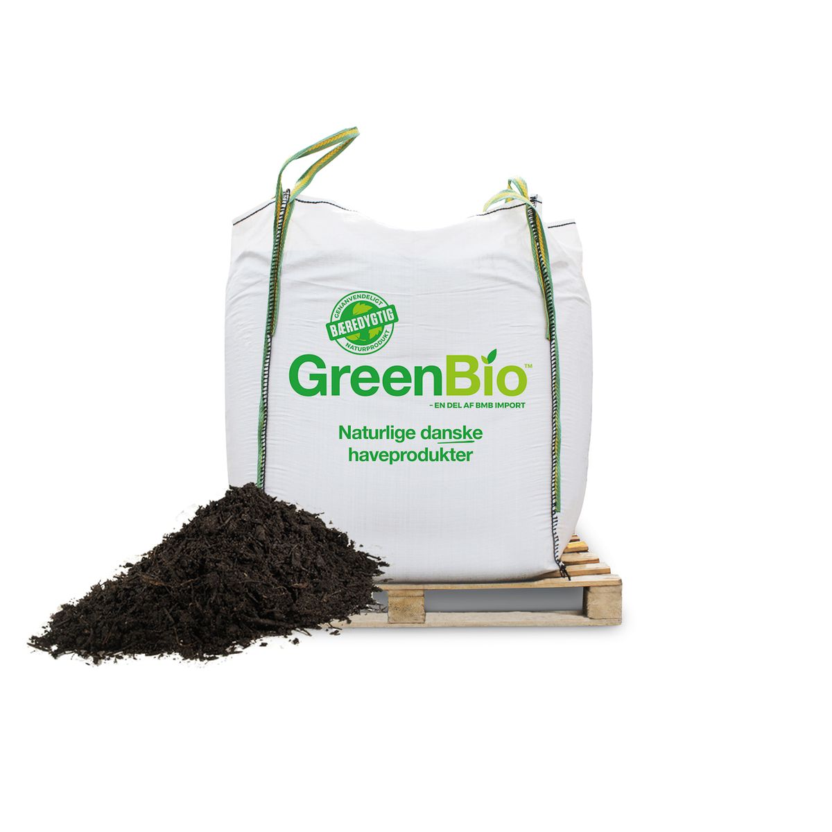 GreenBio Biokompost - bigbag á 1000 liter