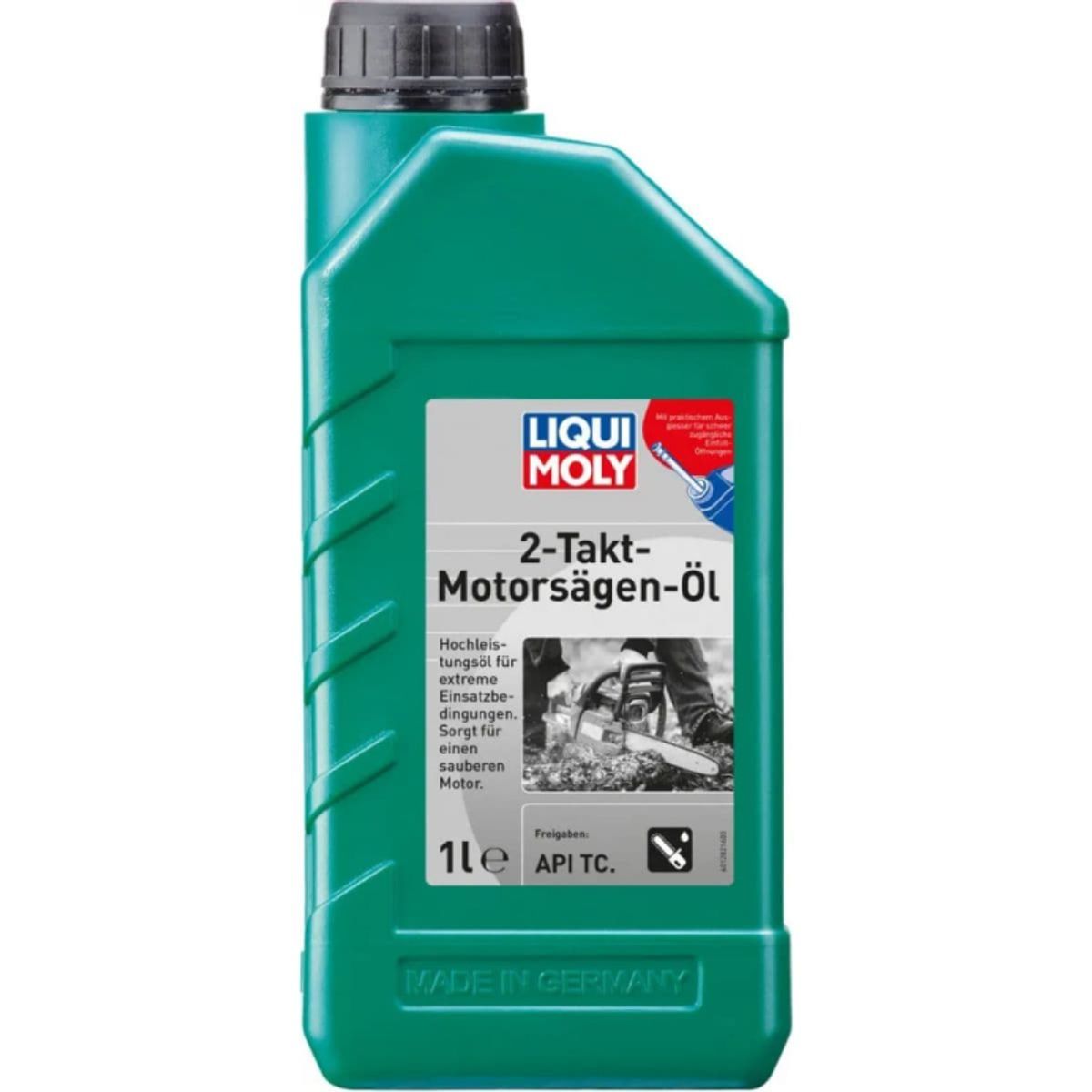 2-Takt olie til motorsav, Olien er fra Liqui Moly i 1 liters dunk