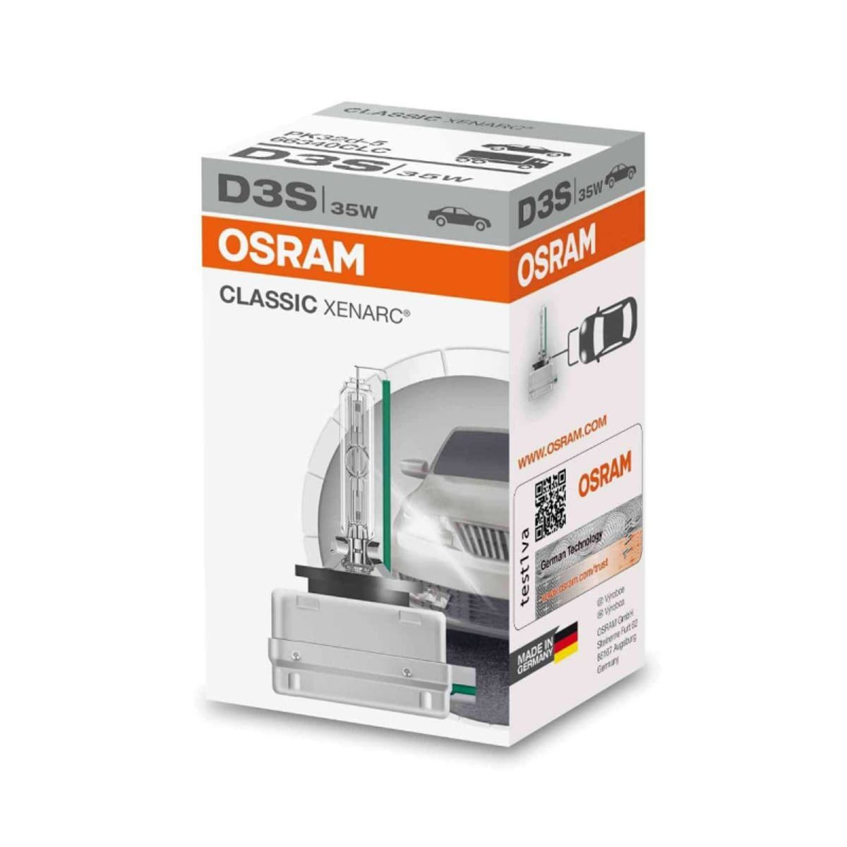 Osram D3S Classic Xenarc, Xenon pære (1 stk)