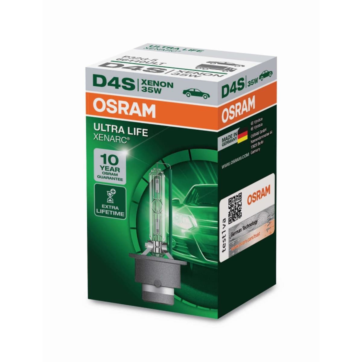 Osram D4S Ultra Life Xenarc, Xenon pære (1 stk) 10 års garanti