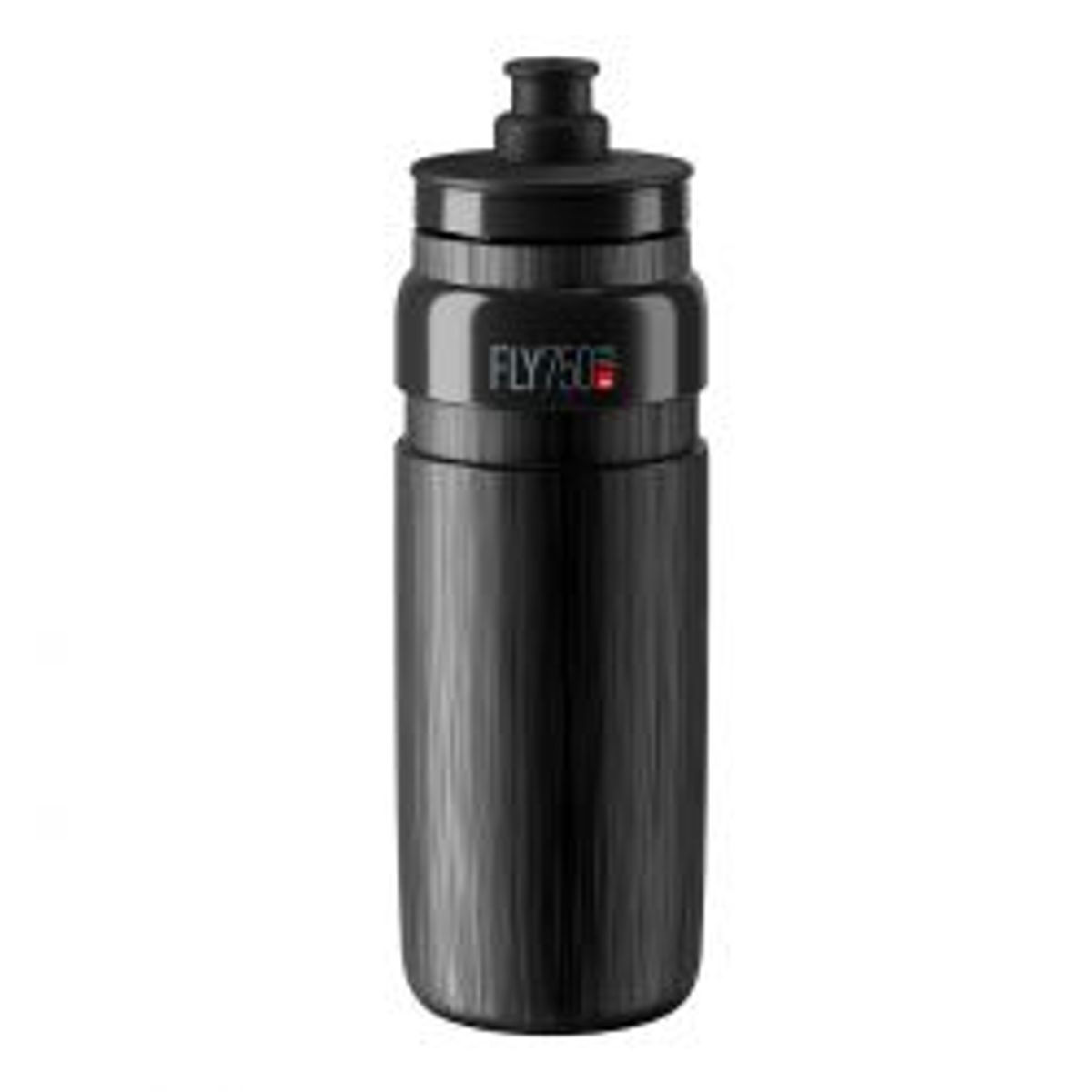 Elite Bottle FLY TEX Black, Grey Logo 750ml - Drikkeflaske