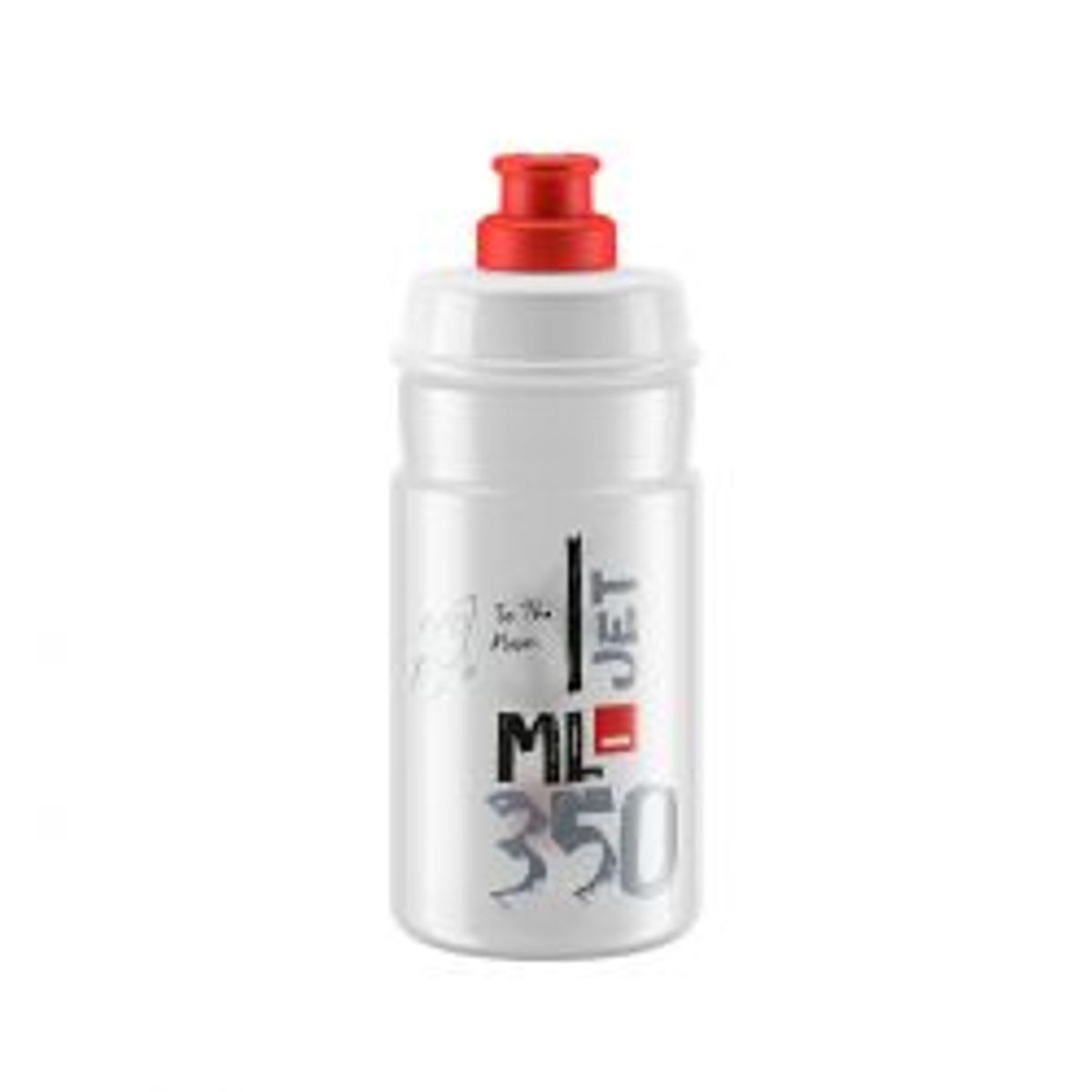 Elite Bottle Jet Clear Red Logo 350ml - Drikkeflaske