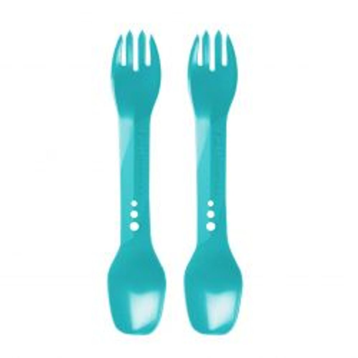 Lifeventure Ellipse Spork, 2-pack, Teal - Bestik