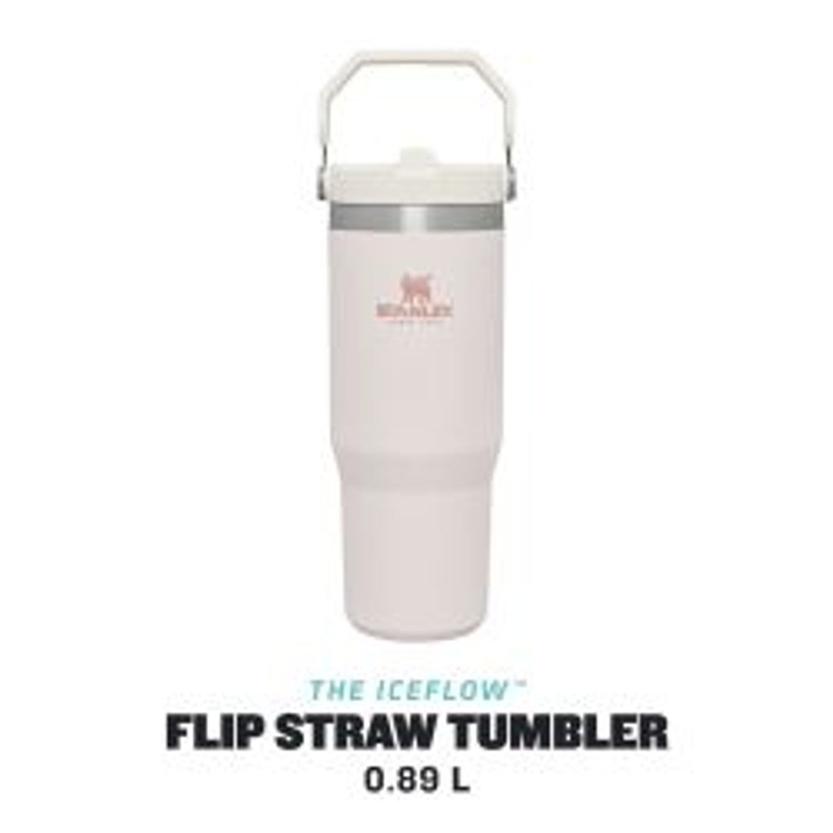 Stanley The Iceflow Flip Straw Tumbler 0.89l Rose Quartz - Termokop