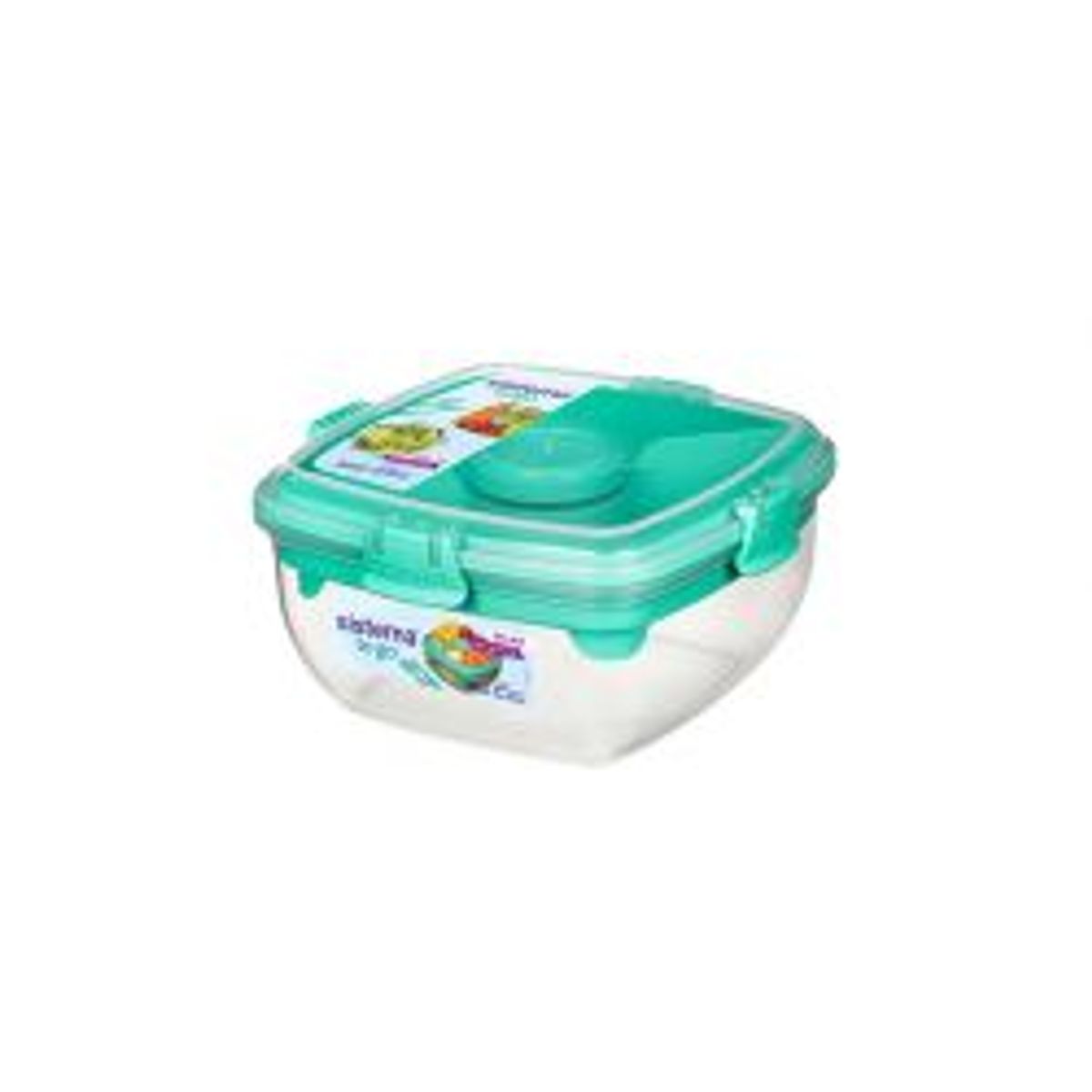 Sistema Salad To Go 1,1l Minty Teal - Madkasse