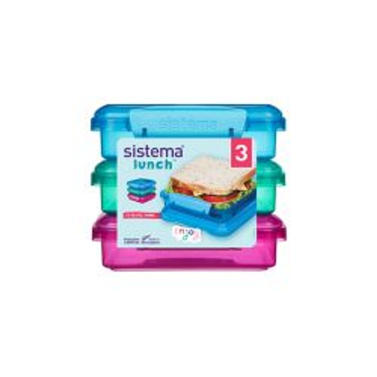 Sistema Sandwich Box 3pack 450ml - Madkasse