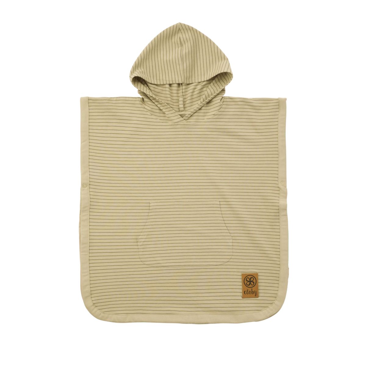 Cloby UV-poncho med UPF 50+ - 1-3 år - sandy beach/olive greeen