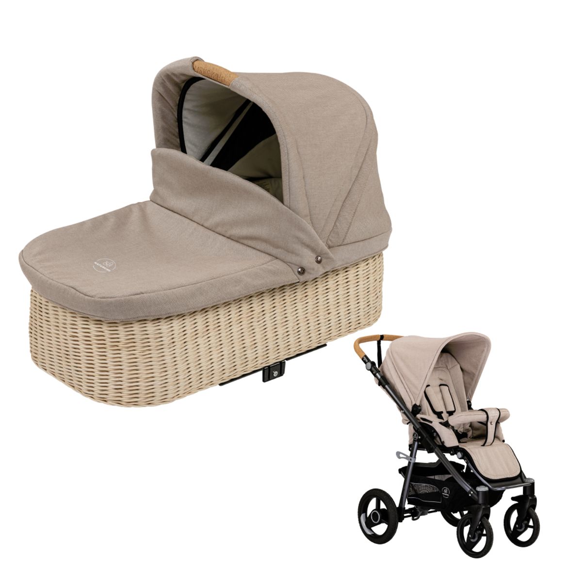 Naturkind PAKKE Lux Evo/Retro Flettet - 77 cm - colour Sand (beige mønster)