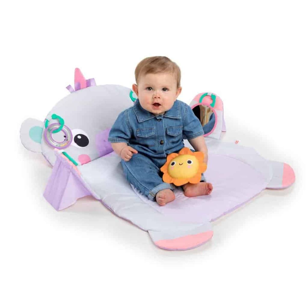 Bright Starts Tummy Time Prop & Playâ¢ Enhjørning Legemåtte