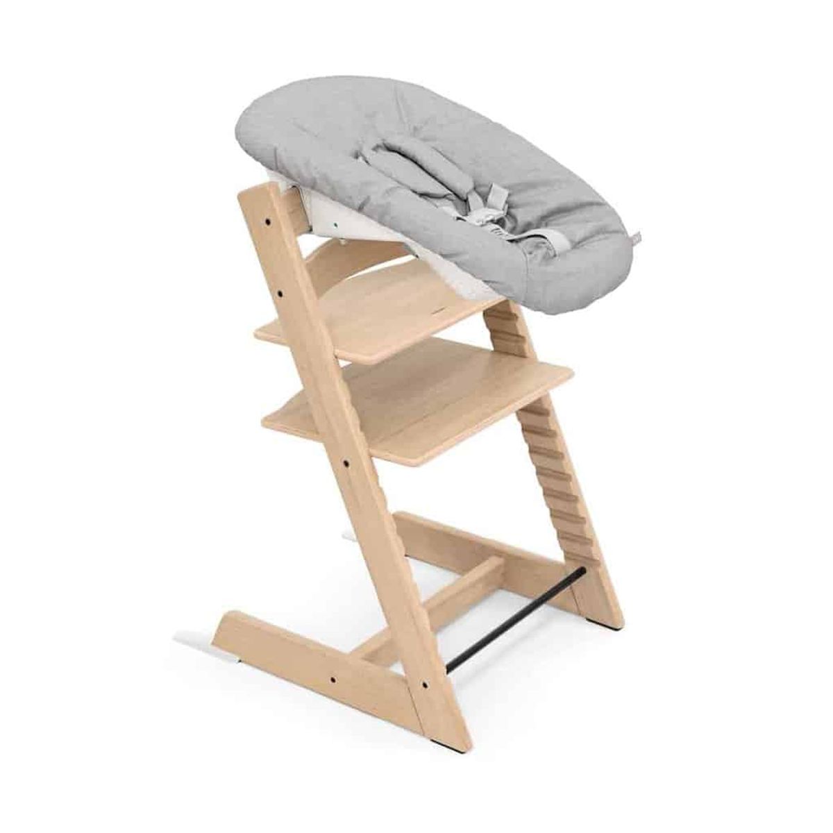 Stokke Tripp Trapp EG + Newborn Set - Oak Natur - Grey