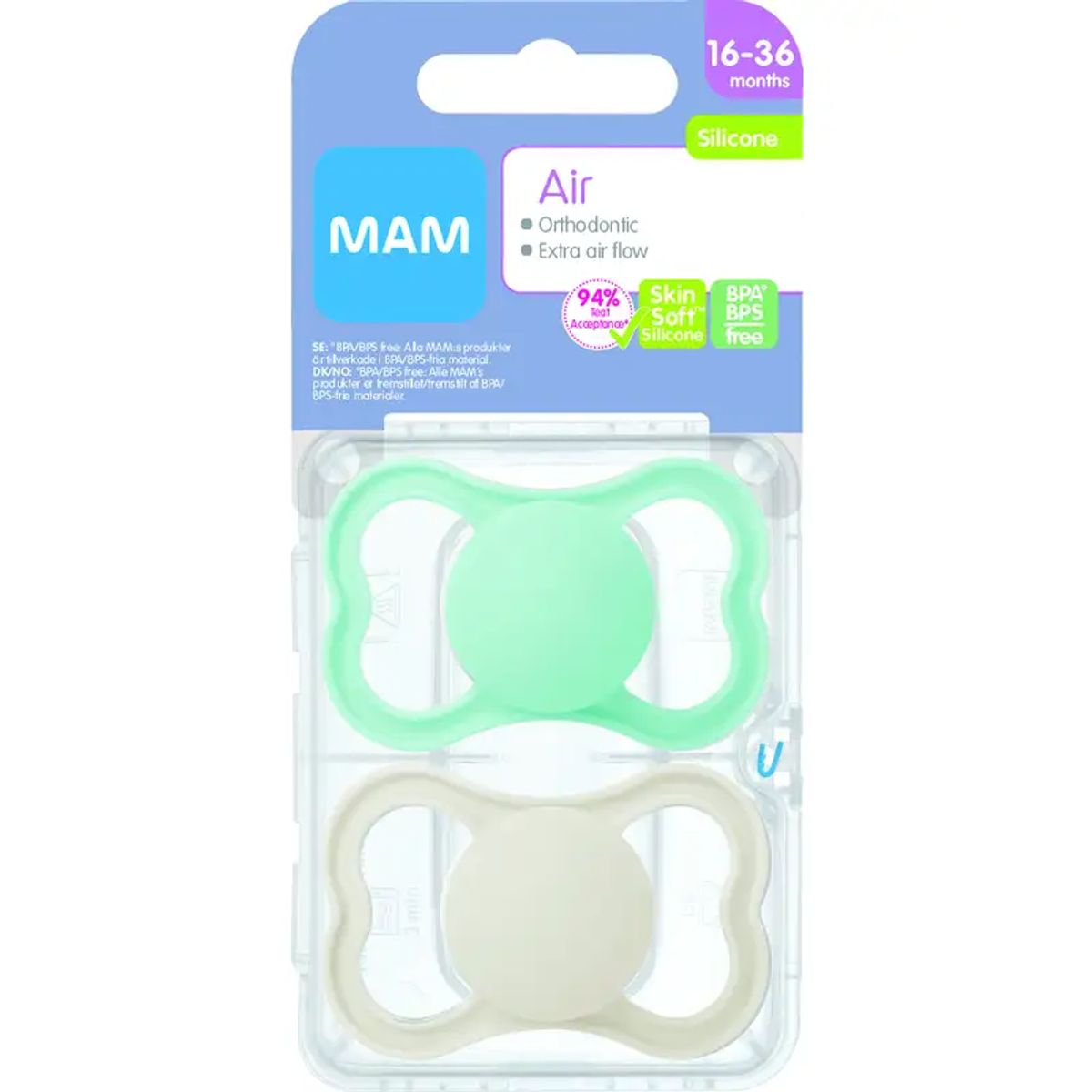 MAM Air Silicone Neutral 16-36m