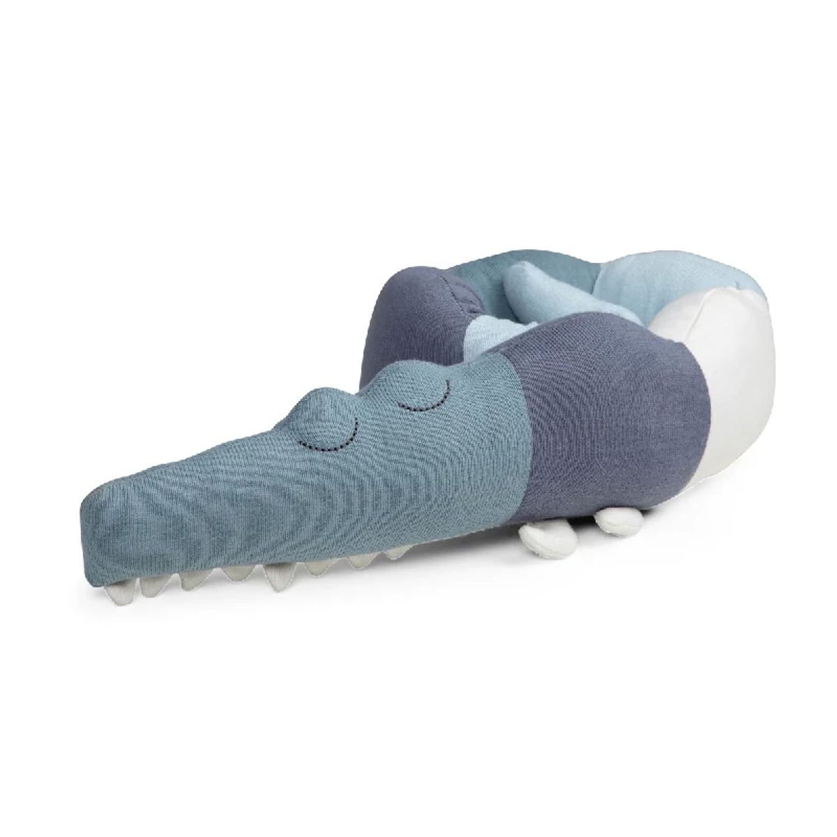 Sebra Strikket Mini-pude Sleepy Croc Powder Blue