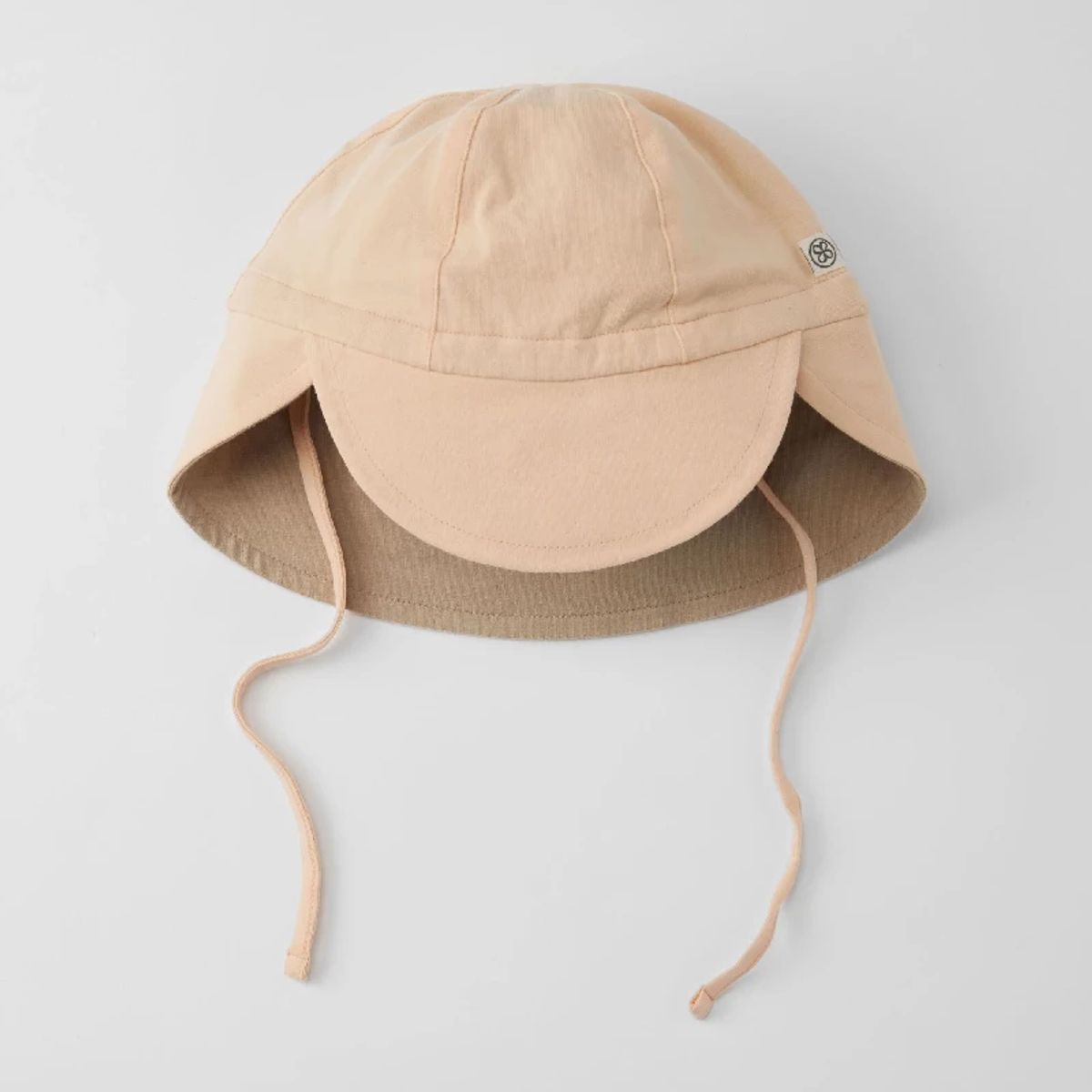 Sun Hat (reversible) - Peachy Summer/Sandy Beach (0-6m)