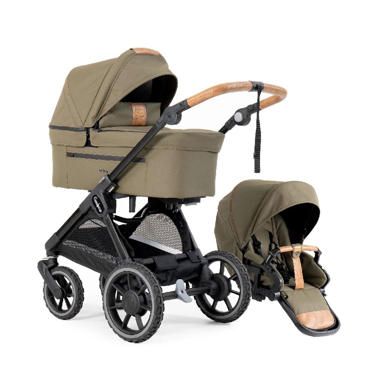 Emmaljunga Sento PRO Flat Combi - Outdoor Olive