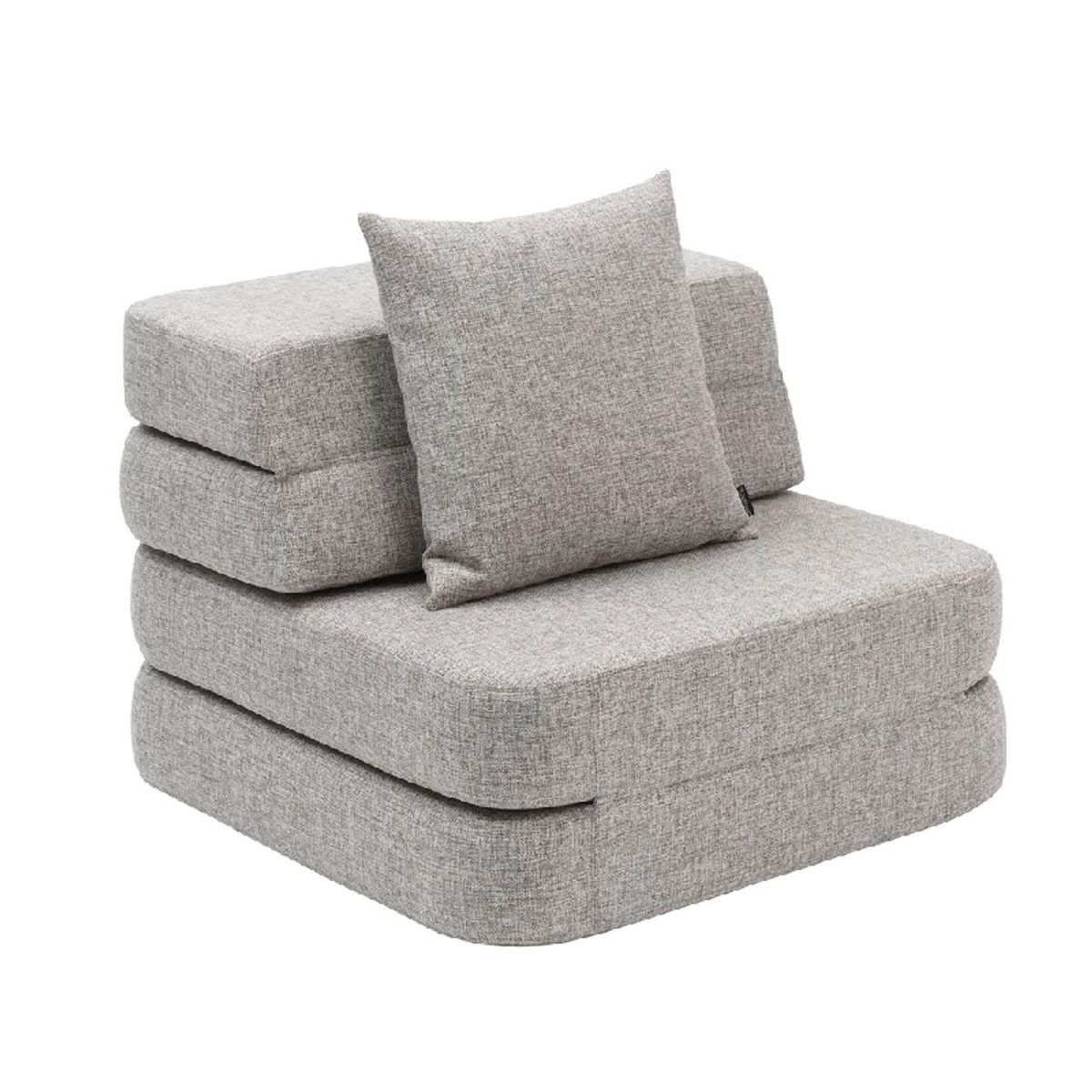 by Klipklap 3 Fold Sofa Single - Flere Farver - Multi Grey w. Grey