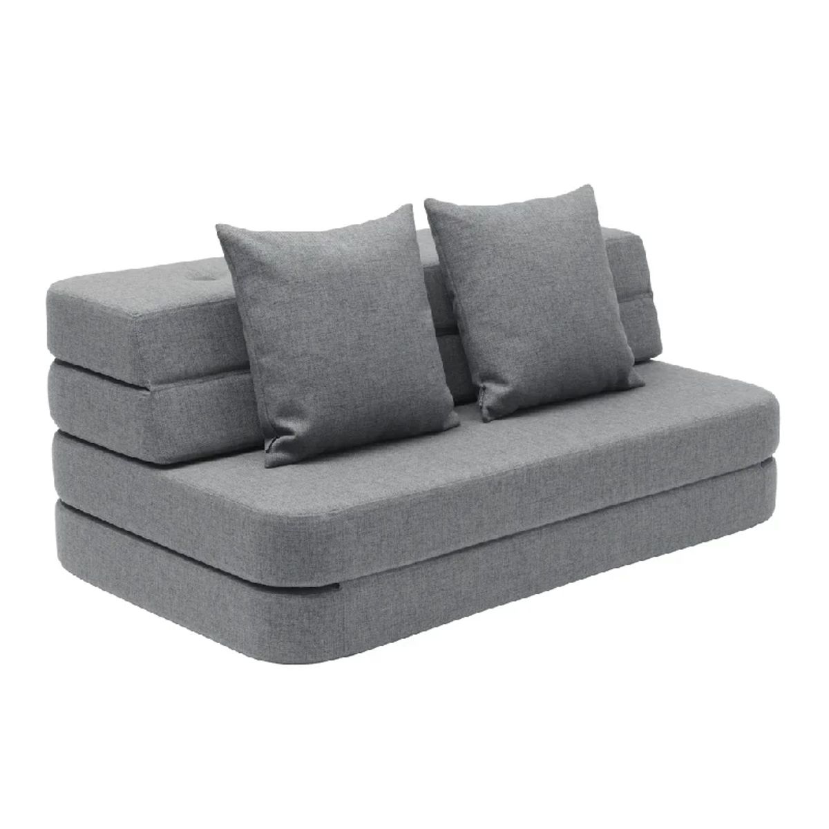 by Klipklap 3 Fold Sofa XL Soft - Flere Farver - Blue Grey w. Grey