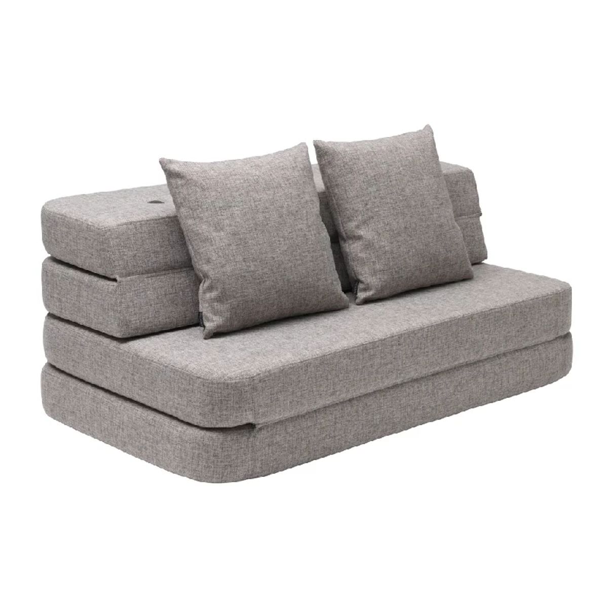 by Klipklap 3 Fold Sofa - Flere Farver - Multi Grey w. Grey