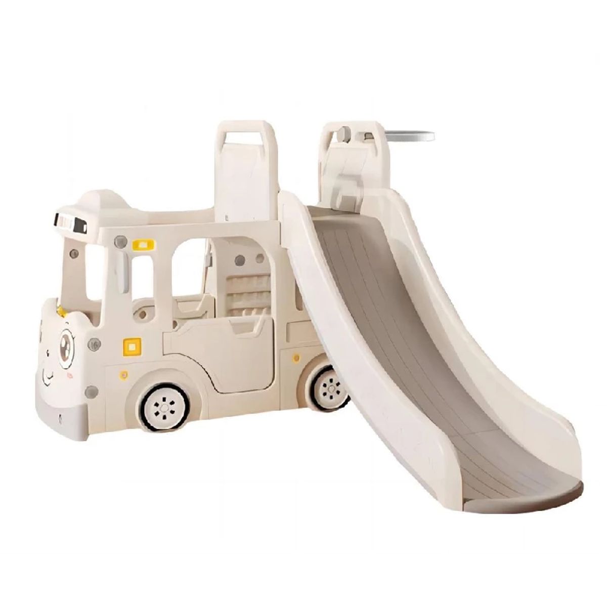 Kids Zone Aktivitets Lastbil med Rutsjebane - Beige