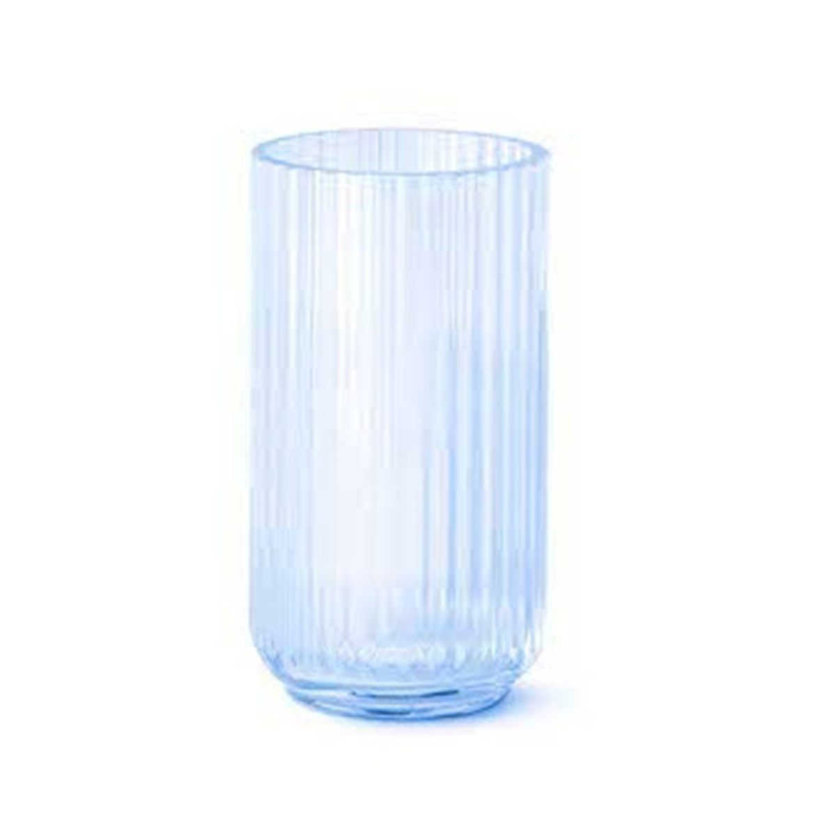 Lyngby Vase 20 cm - Lyseblå glas