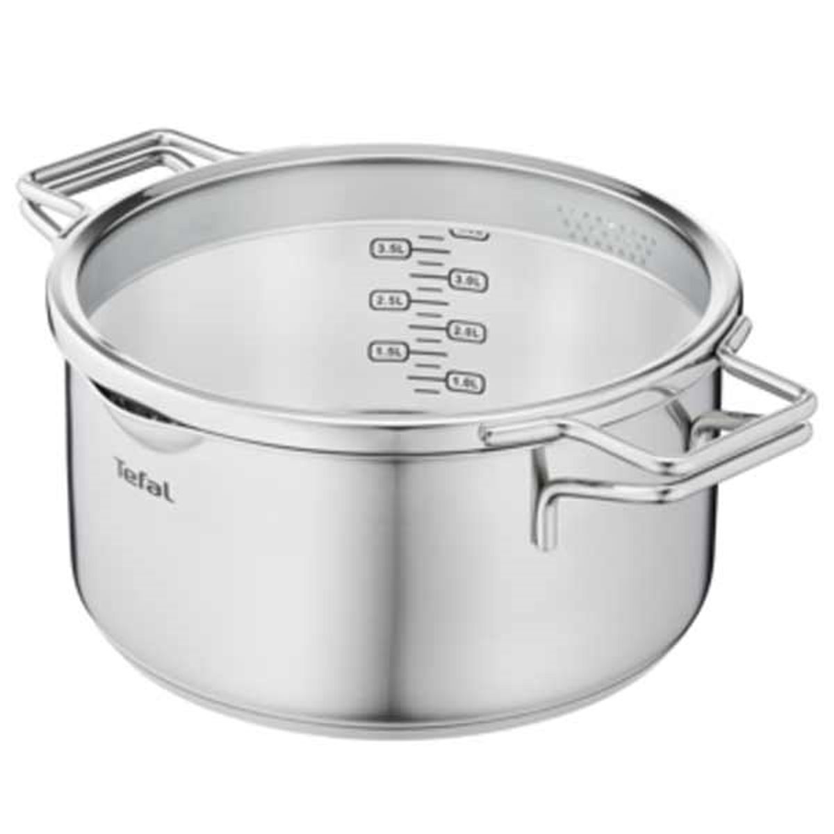 Tefal Nordica Gryde med glaslåg 4,8 liter - H8524636