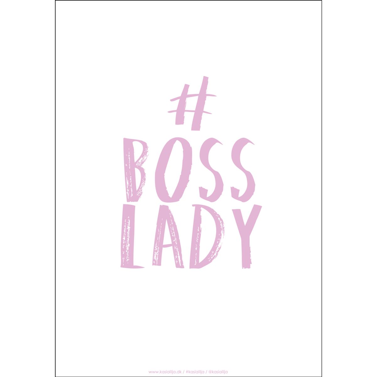 A4 Plakat - BOSS LADY (Pink)