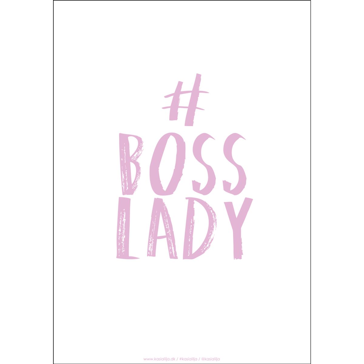 A3 Plakat - BOSS LADY (Pink)