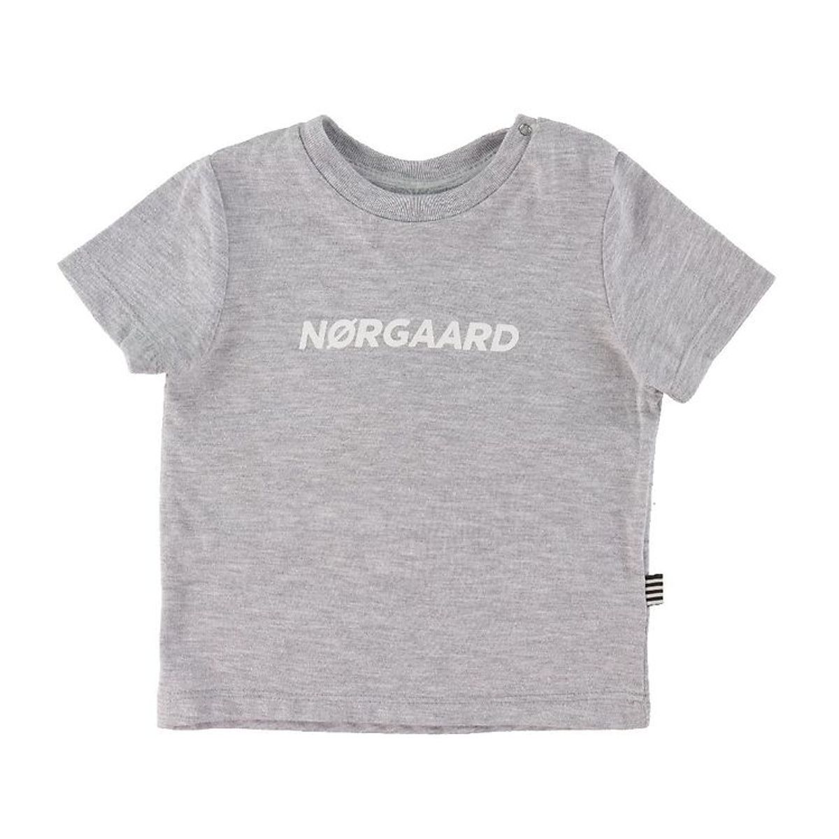 Mads Nørgaard T-shirt - Taurus - Gråmeleret m. Hvid