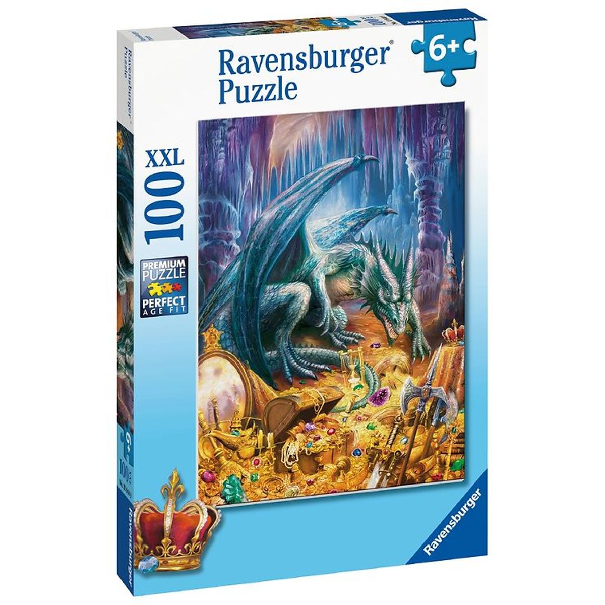 Ravensburger Puslespil - 100 Brikker - Dragon ´s Treasure