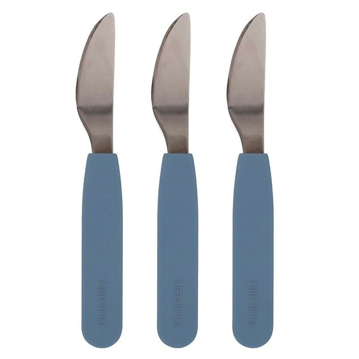 Filibabba Knive - 3-pak - Silikone - Powder Blue