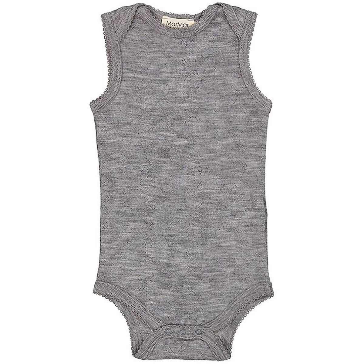 MarMar Body u/æ - Uld - Pointelle - Bini - Grey Melange