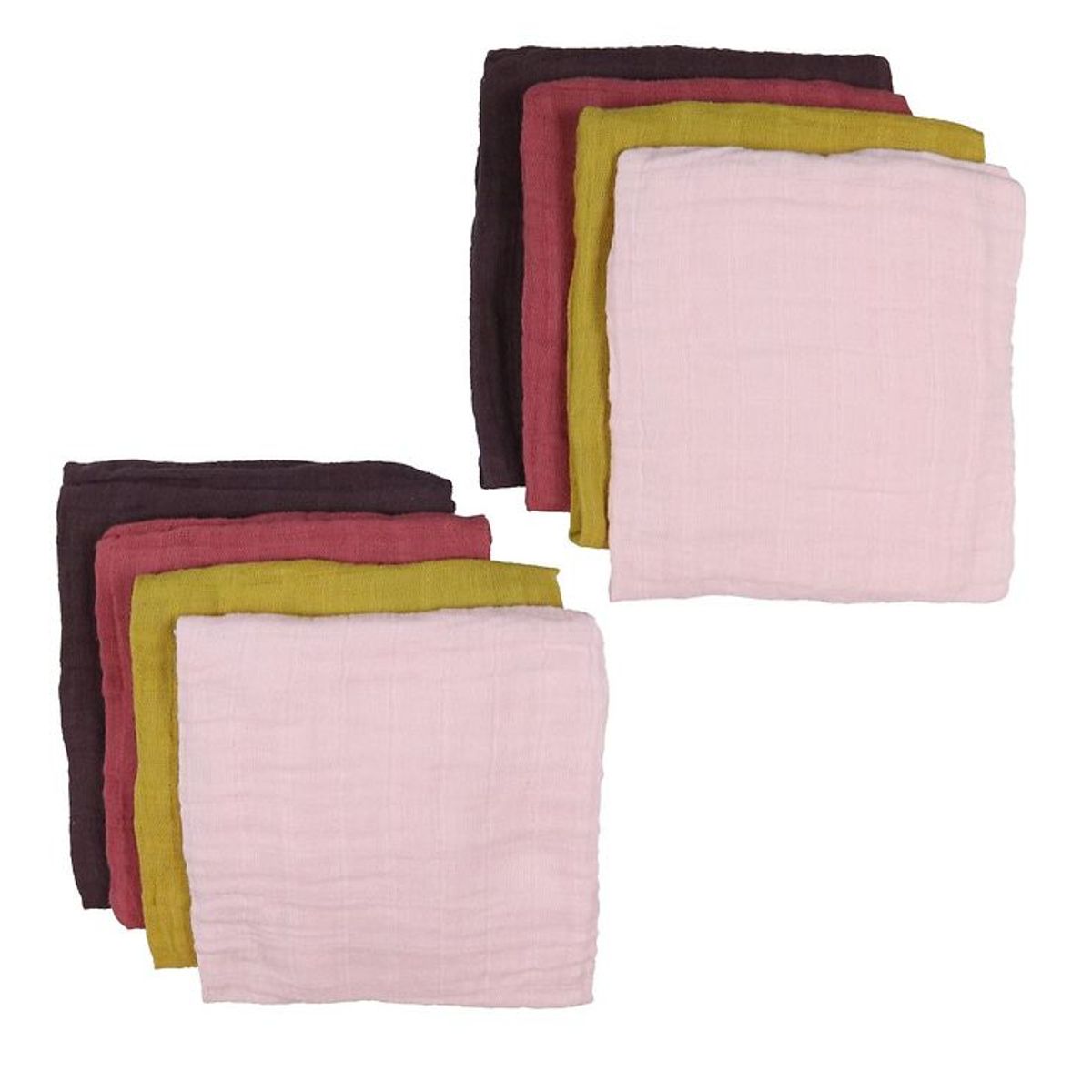 Pippi Stofbleer - Organic - 8-Pak - 65x65 cm - Chalk Pink