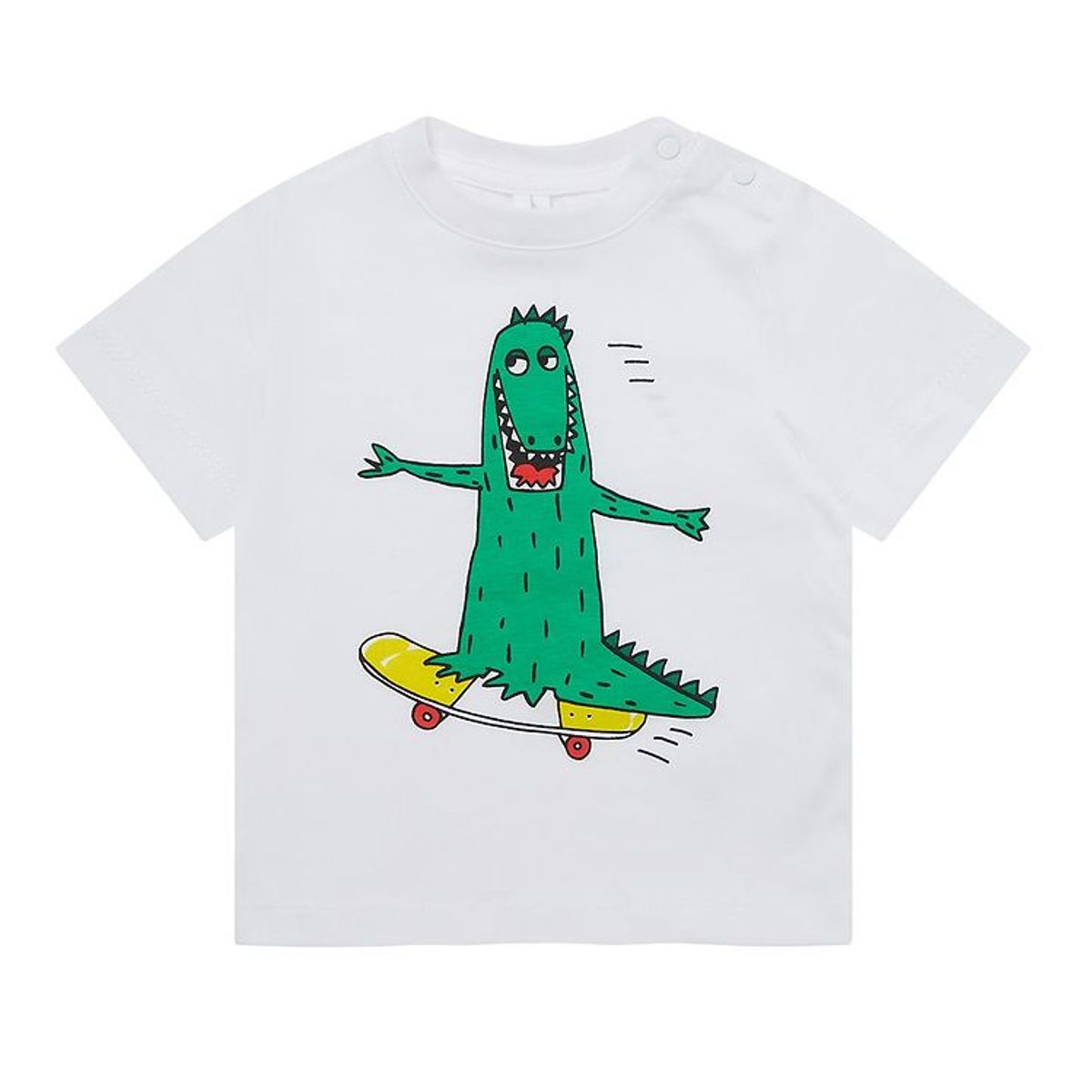 Stella McCartney Kids T-shirt - Hvid m. Krokodille