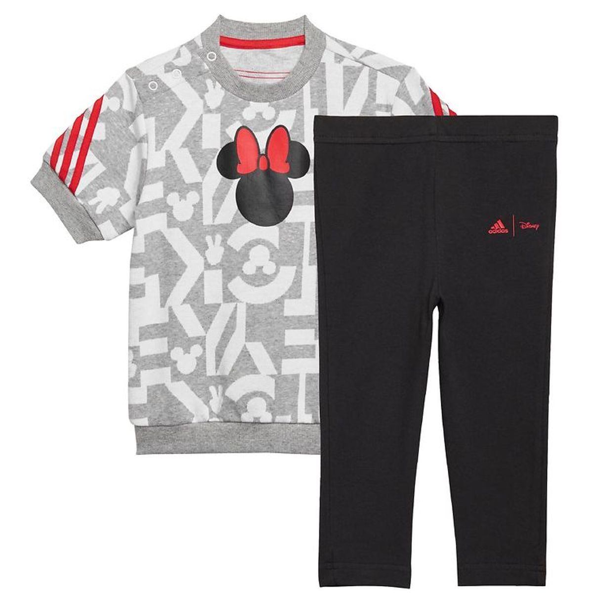 adidas Performance Sommersæt - Disney Minnie Mouse - Grå/Hvid/So