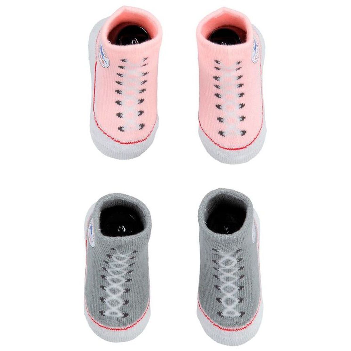 Converse Strømper - 2-pak - Grå/Rosa