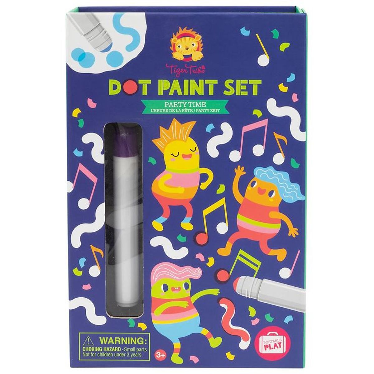 Tiger Tribe Farvesæt - Dot Paint Set - Party Time