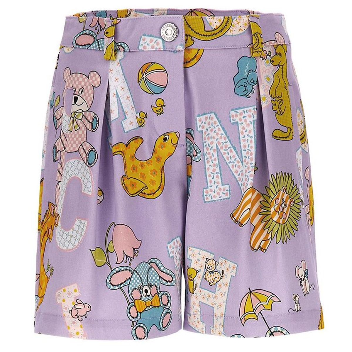 Moschino Shorts - Lilla m. Print