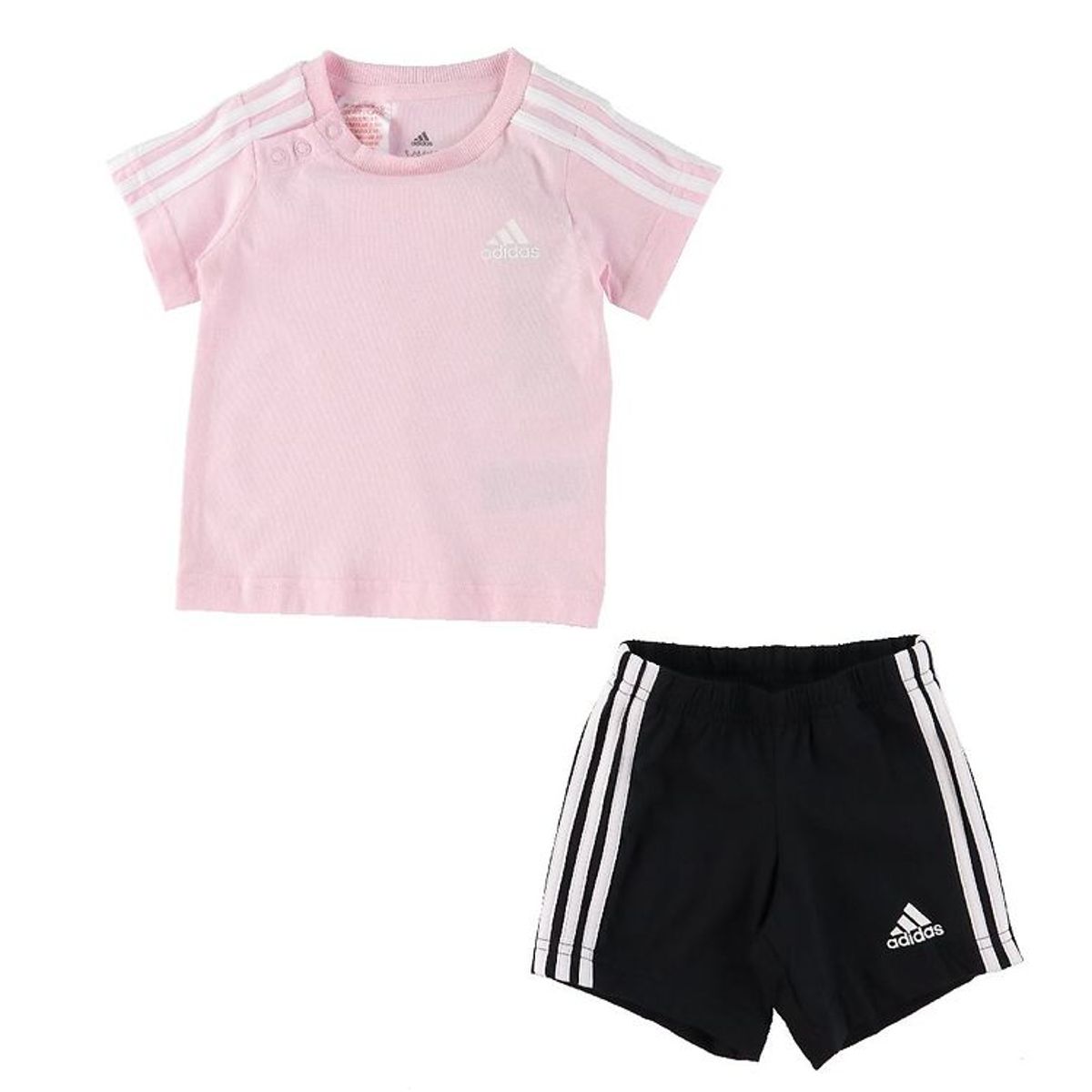 adidas Performance Sæt - T-shirt/Shorts - Coral Pink/Sort