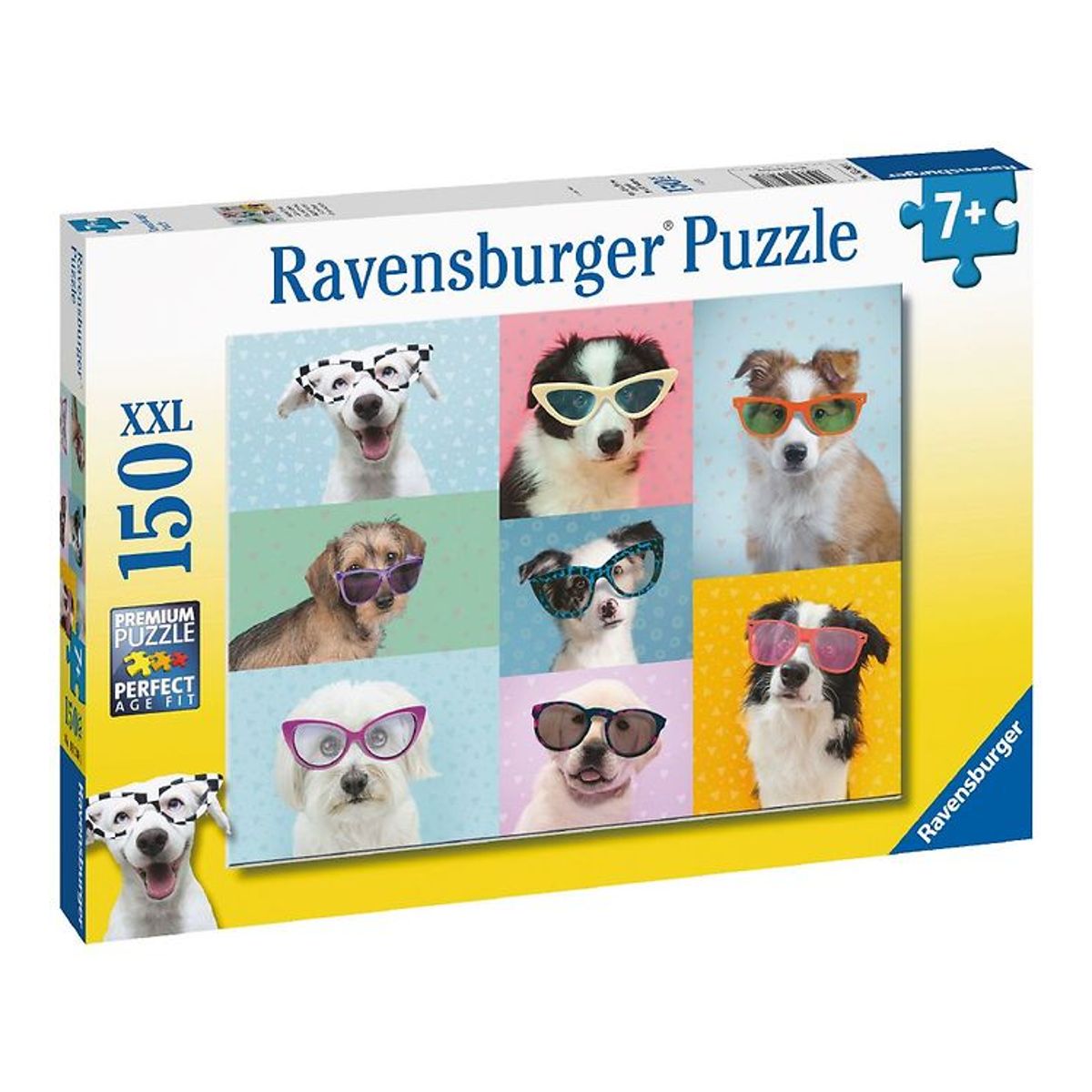 Ravensburger Puslespil - 150 Brikker - Funny Dogs