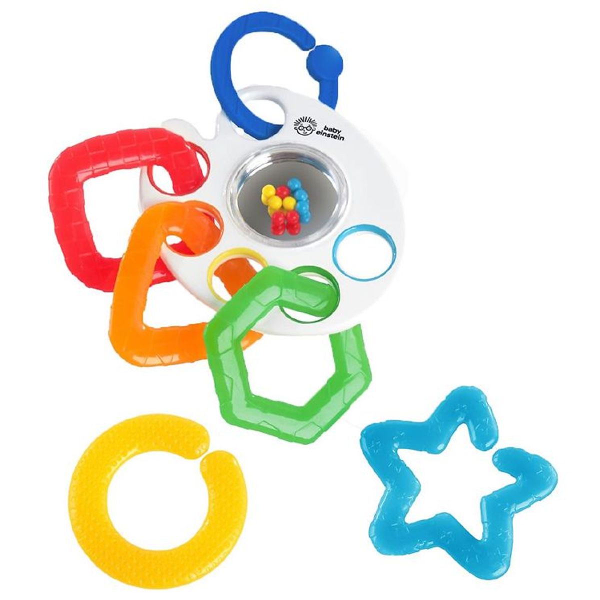 Baby Einstein Rangle m. Bideringe - Shake, Rattle & Soothe - Hvi