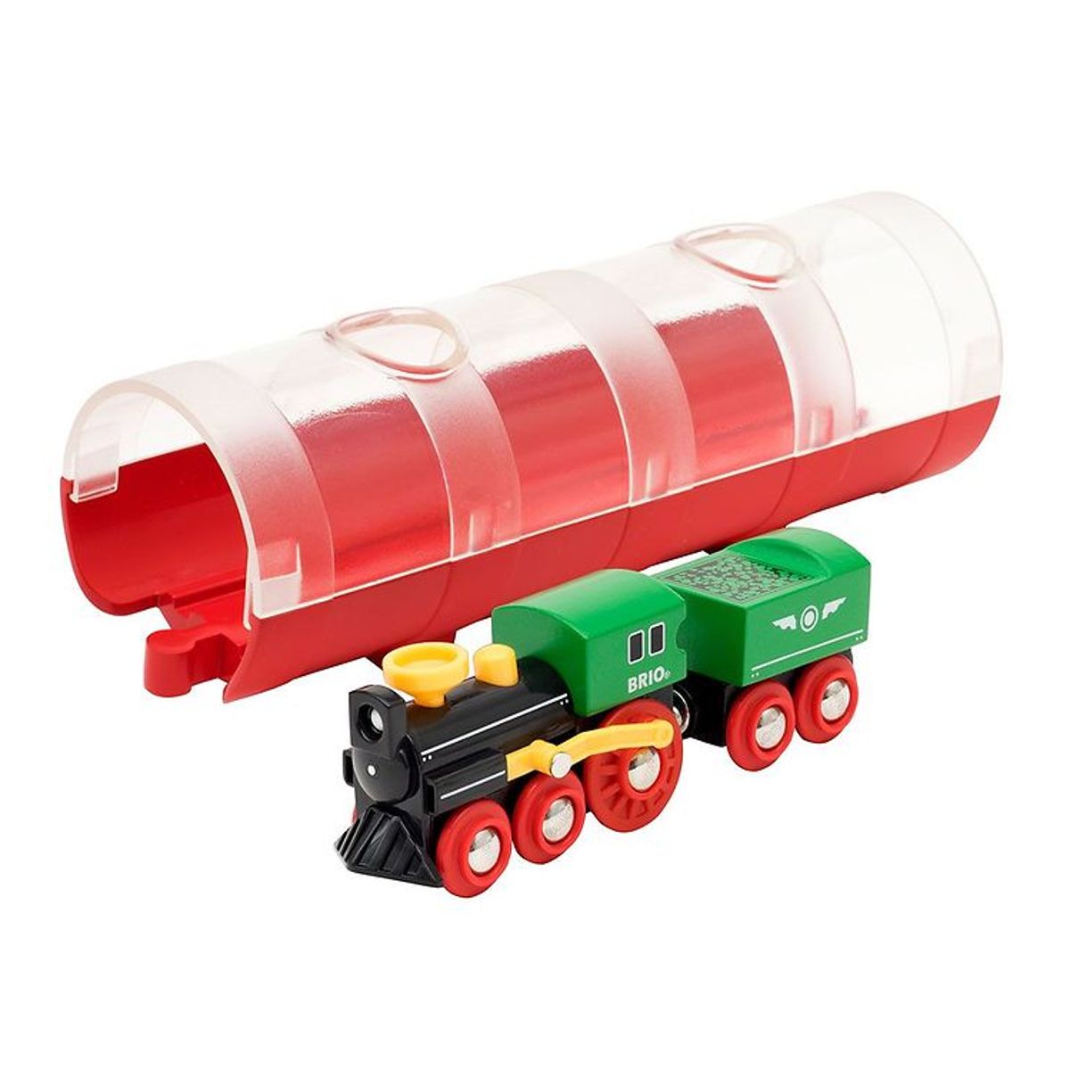 BRIO World Damplokomotiv m. Tunnel - Grøn 33892