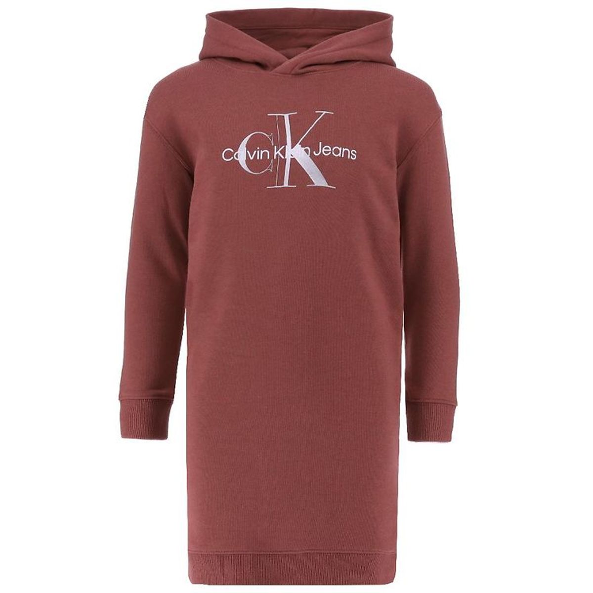 Calvin Klein Sweatkjole - Metallic Monogram - Terracotta Tile