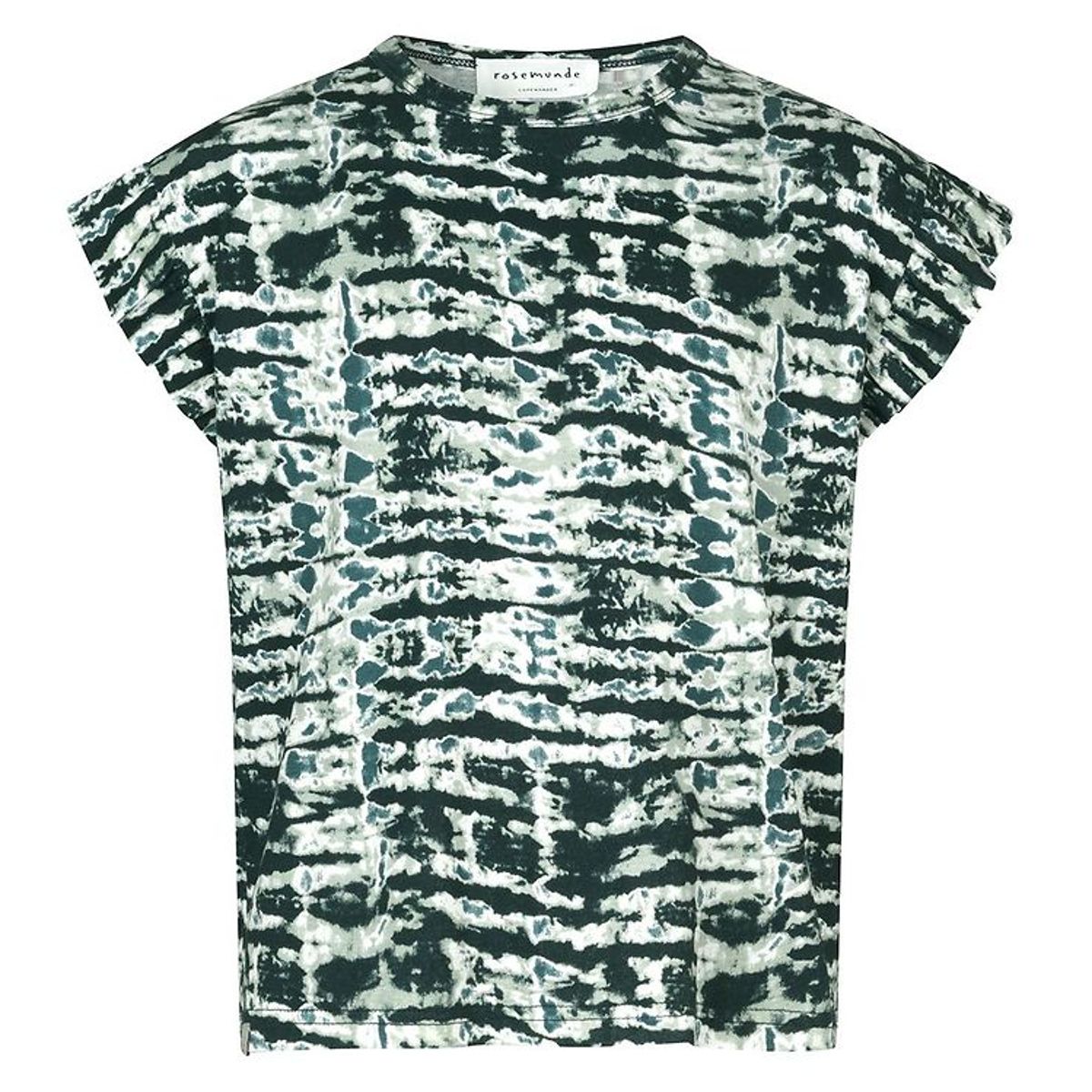 Rosemunde T-Shirt - Blue Striped Tie Dye Print